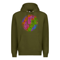 Army Green halloween leopard patch 5 Premium Hoodie - BundleAndBundleShop