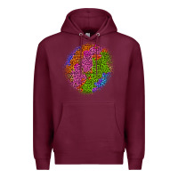 Burgundy halloween leopard patch 5 Premium Hoodie - BundleAndBundleShop
