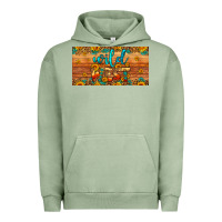 Pigment Oil Green wild west license plate Urban Hoodie - Artiststas
