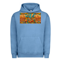 Pigment Pebble Blue wild west license plate Urban Hoodie - Artiststas