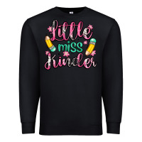 Black little miss kindergarten Premium Sweatshirt - Zillion Design Studio