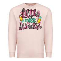 Pale Pink little miss kindergarten Premium Sweatshirt - Zillion Design Studio