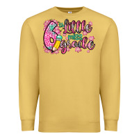 Antique Gold little miss 6th grade Premium Sweatshirt - Zillion Design Studio