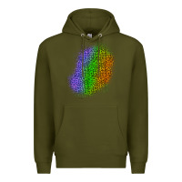 Army Green halloween leopard patch 4 Premium Hoodie - BundleAndBundleShop