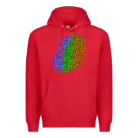 Red halloween leopard patch 4 Premium Hoodie - BundleAndBundleShop