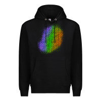 Black halloween leopard patch 4 Premium Hoodie - BundleAndBundleShop