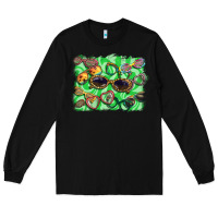 Black sunglasses background Long Sleeve Tee - BarkalooDesign