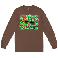 Chestnut sunglasses background Long Sleeve Tee - BarkalooDesign
