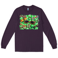 Plum sunglasses background Long Sleeve Tee - BarkalooDesign