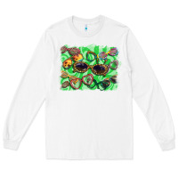 White sunglasses background Long Sleeve Tee - BarkalooDesign