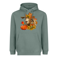 Sage Fall Goat Heavyweight Hoodie - RanaPortraitStore