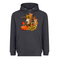 Smoke Fall Goat Heavyweight Hoodie - RanaPortraitStore