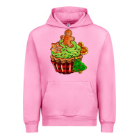 Fuchsia Pink christmas cookie cupcake Urban Hoodie - AdoDesignShop