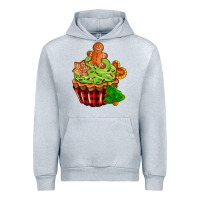 Heather Grey christmas cookie cupcake Urban Hoodie - AdoDesignShop