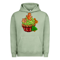 Pigment Oil Green christmas cookie cupcake Urban Hoodie - AdoDesignShop