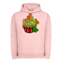 Pigment Salmon christmas cookie cupcake Urban Hoodie - AdoDesignShop