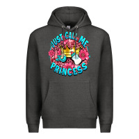 Charcoal Heather just call me princess Premium Hoodie - AdoDesignShop
