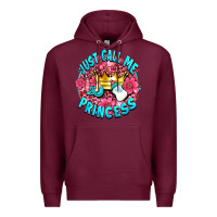 Burgundy just call me princess Premium Hoodie - AdoDesignShop