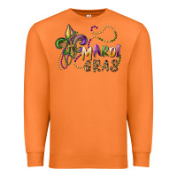 Carrot mardi gras fleur de lis and beads Premium Sweatshirt - RanaPortraitStore