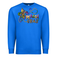 True Royal mardi gras fleur de lis and beads Premium Sweatshirt - RanaPortraitStore