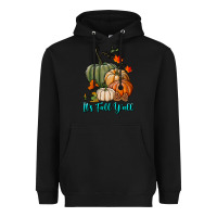Black Happy Fall Y'all Pumpkins Heavyweight Hoodie - RanaPortraitStore