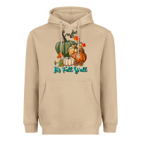 Mushroom Happy Fall Y'all Pumpkins Heavyweight Hoodie - RanaPortraitStore