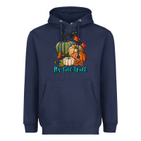 Navy Happy Fall Y'all Pumpkins Heavyweight Hoodie - RanaPortraitStore