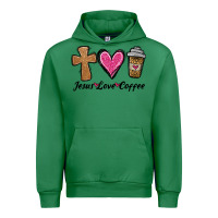 Emerald jesus love coffee Urban Hoodie - Jasminsmagicworld