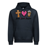 Navy jesus love coffee Urban Hoodie - Jasminsmagicworld