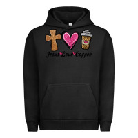 Pigment Black jesus love coffee Urban Hoodie - Jasminsmagicworld