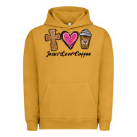 Pigment Peanut Butter jesus love coffee Urban Hoodie - Jasminsmagicworld