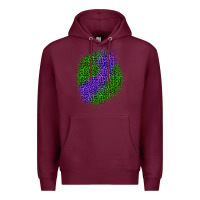 Burgundy halloween leopard patch 3 Premium Hoodie - BundleAndBundleShop