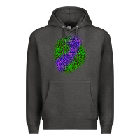 Charcoal Heather halloween leopard patch 3 Premium Hoodie - BundleAndBundleShop