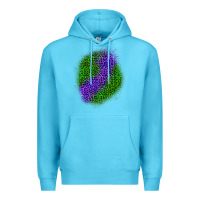 Ocean Blue halloween leopard patch 3 Premium Hoodie - BundleAndBundleShop