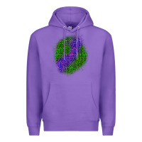 Purple halloween leopard patch 3 Premium Hoodie - BundleAndBundleShop