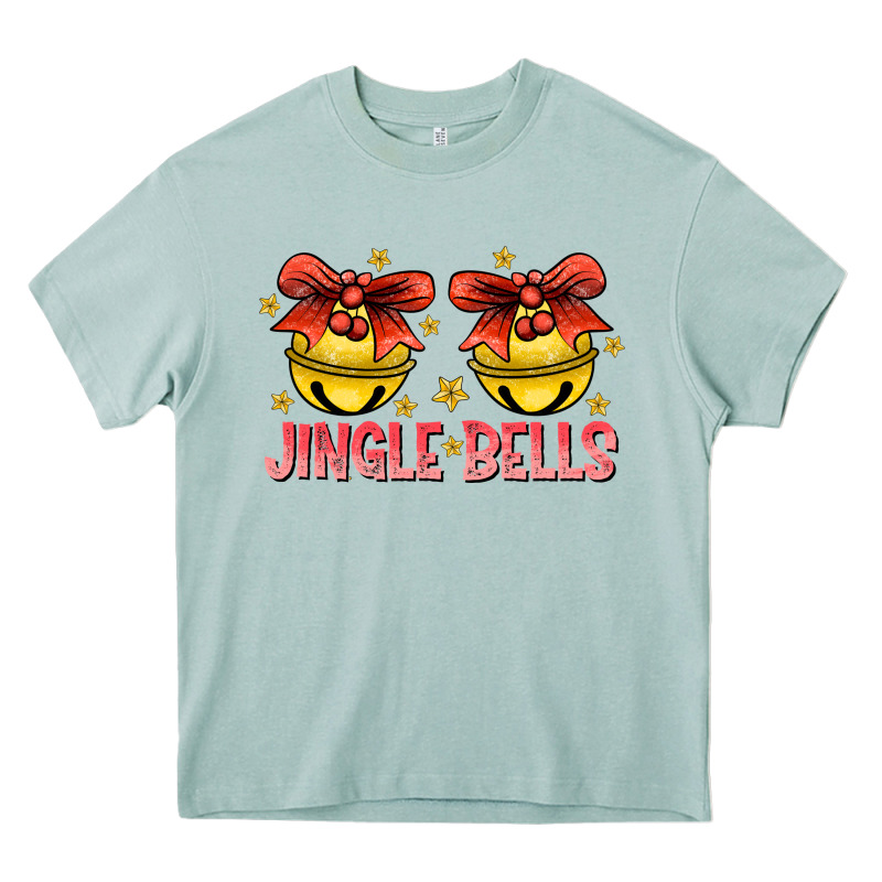 Jingle Bells Heavy Core Tee by CowhideDigitalArt | Teevron