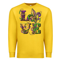 Lemon love fleur de lis Premium Sweatshirt - RanaPortraitStore
