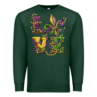 Sports Green love fleur de lis Premium Sweatshirt - RanaPortraitStore