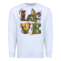 White love fleur de lis Premium Sweatshirt - RanaPortraitStore