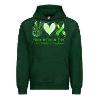 Forest Green peace love cure non hodgkin's lymphoma Urban Hoodie - Jasminsmagicworld