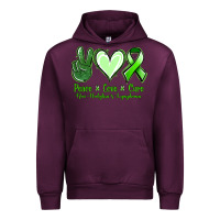 Mauve Wine peace love cure non hodgkin's lymphoma Urban Hoodie - Jasminsmagicworld