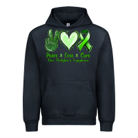 Navy peace love cure non hodgkin's lymphoma Urban Hoodie - Jasminsmagicworld