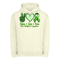 Pigment Pistachio peace love cure non hodgkin's lymphoma Urban Hoodie - Jasminsmagicworld