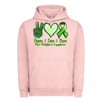 Pigment Salmon peace love cure non hodgkin's lymphoma Urban Hoodie - Jasminsmagicworld