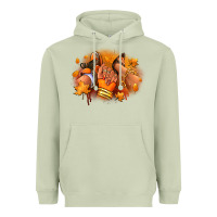 Matcha Fall sneaker and heel afro woman Heavyweight Hoodie - RanaPortraitStore