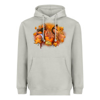 Moon Dust Fall sneaker and heel afro woman Heavyweight Hoodie - RanaPortraitStore