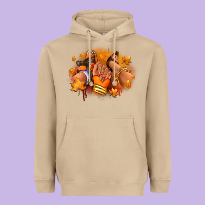Heavyweight Hoodie Fall sneaker and heel afro woman