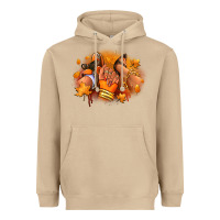 Mushroom Fall sneaker and heel afro woman Heavyweight Hoodie - RanaPortraitStore