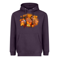 Plum Fall sneaker and heel afro woman Heavyweight Hoodie - RanaPortraitStore
