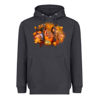 Smoke Fall sneaker and heel afro woman Heavyweight Hoodie - RanaPortraitStore